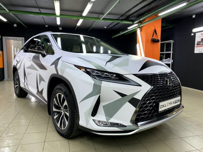Лексус Р Икс 300 винилография геометрический камуфляж