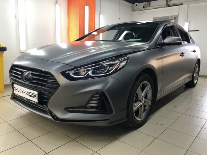 Хендай Соната цветной серый матовый сатин