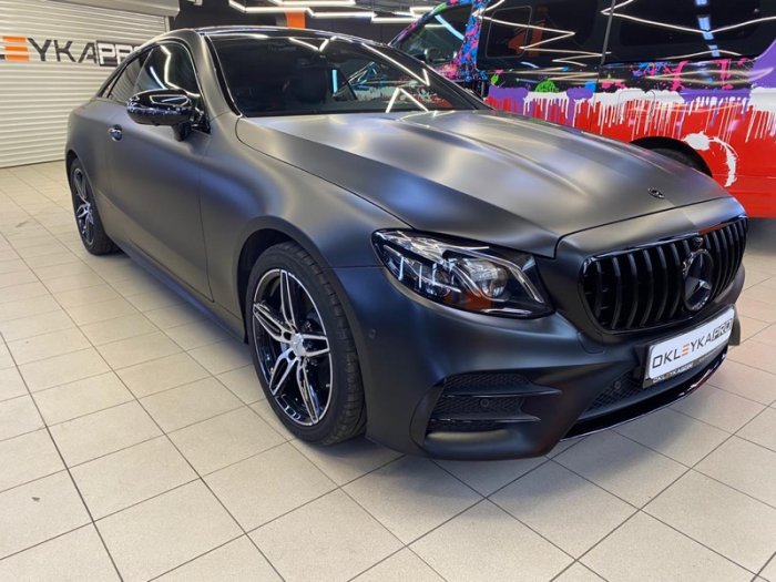 Мерседес ЦЛС купе цветной матовый автовинил, антихром, керамика