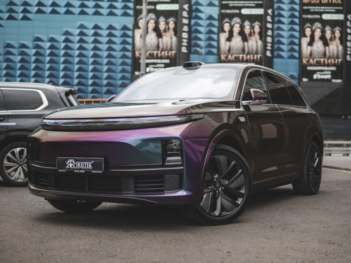 LiXiang L7 оклейка в виниловую пленку IRISTEK, бронь лобового стекла, защита мониторов