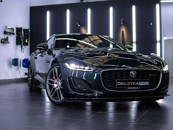 Ягуар Ф-Тайп оклейка кузова в полиуретан и дооснащение