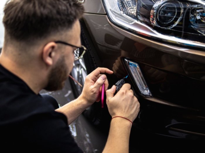 Антигравийная защита фар пленкой или керамикой
