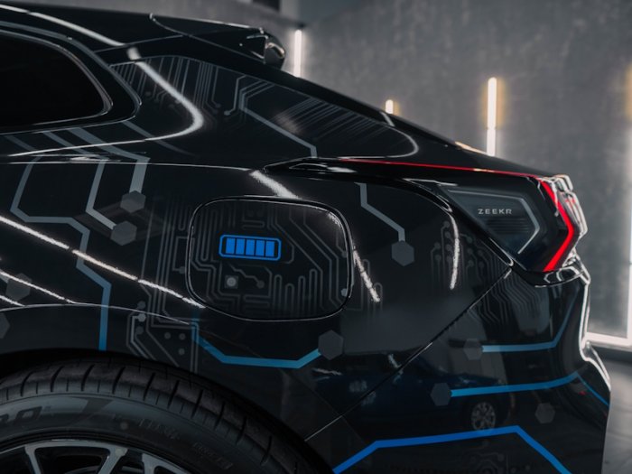 Zeekr 001 винилография и антигравийная защита кузова