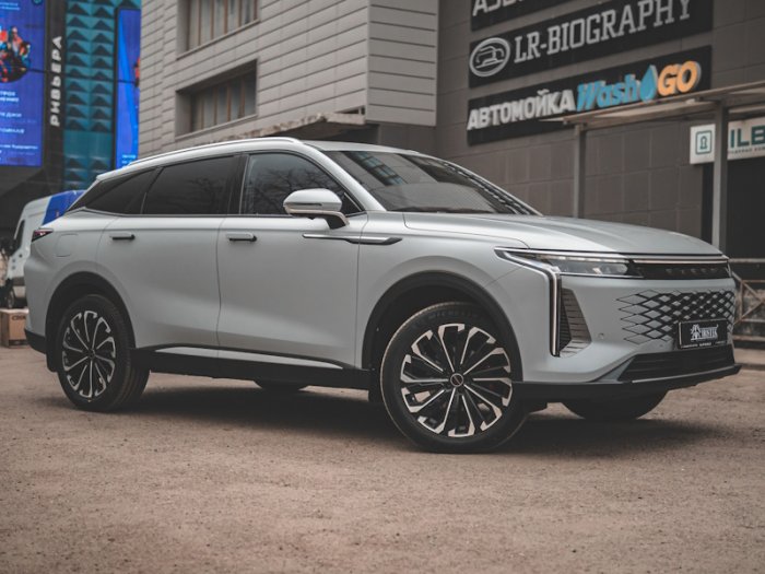 EXEED RX матовая антигравийная защита, оклейка глянцевых элементов в салоне