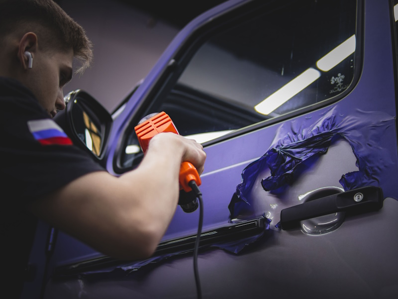 Снятие пленки с авто