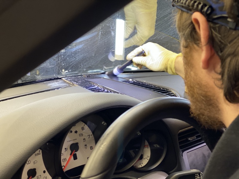 Детейлинг салона автомобиля Порше 911