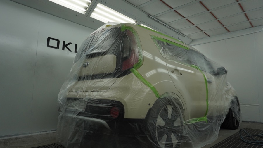 Локальная частичная покраска авто