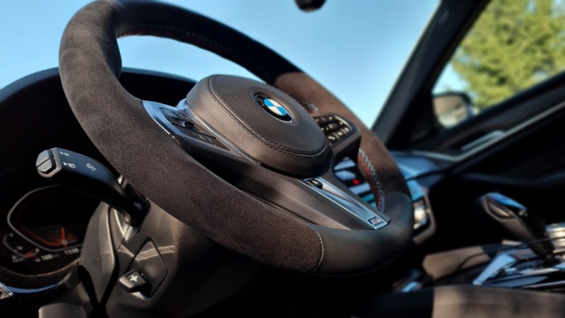 Готовый руль БМВ ручная перетяжка