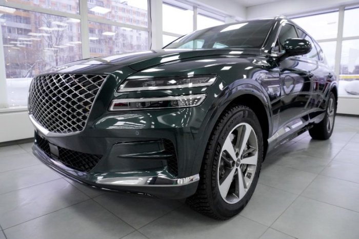 Хендай Генезис ГВ 80 антигравийная защита кузова