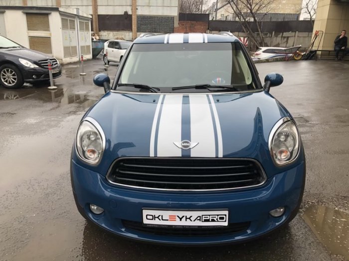 Спортивные полосы на Мини Купер
