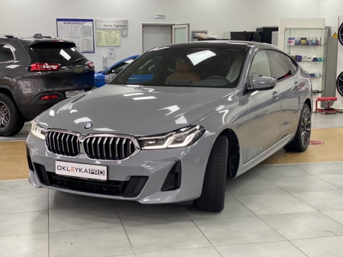 БМВ 6 цветной автовинил серый «Нардо грей»