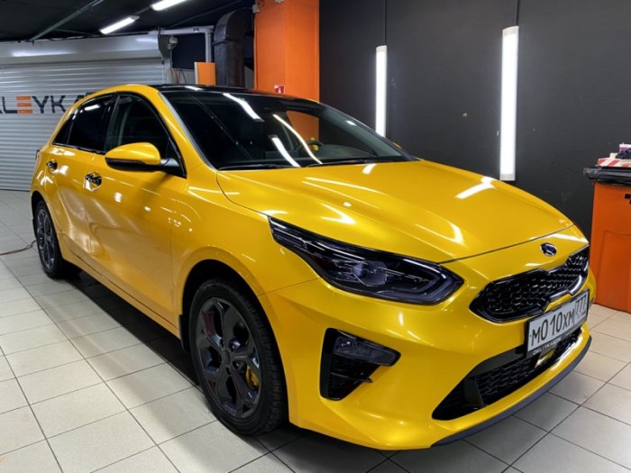 КИА Сид керамика на пленку, антихром, цветной автовинил