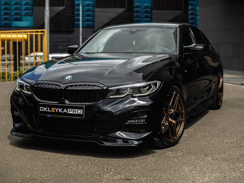 Черный полиуретан от Sunmax на БМВ 3 Черный полиуретан от Sunmax на БМВ 3