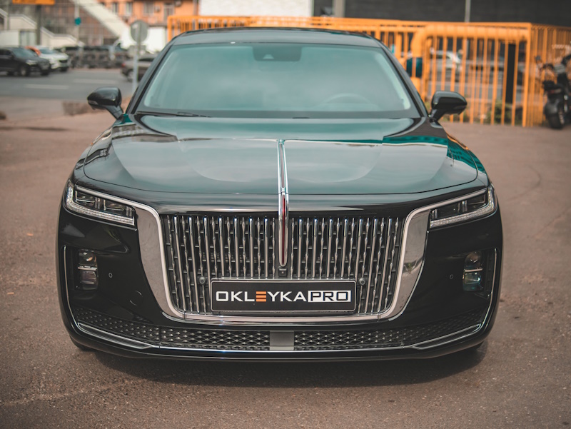 Оклейка кузова Hongqi H9 в прозрачную защитную пленку Оклейка кузова Hongqi H9 в прозрачную защитную пленку