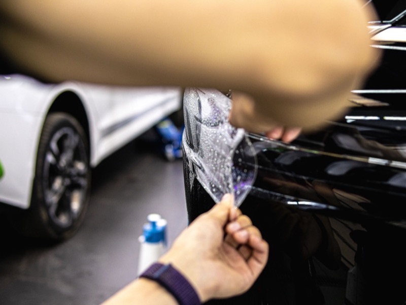 Полиуретановая защита оптики авто