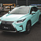 Lexus RX оклейка в цвет Tiffany виниловой пленкой Иристек, перешив ремней безопасности