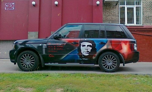 Аэрография винилография на авто Че Гевара