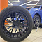 Порше Кайен цветной автовинил синий, кварц и покраска дисков