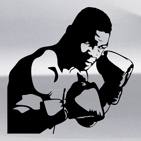 Наклейка на машину Майк Тайсон винилография в Москве