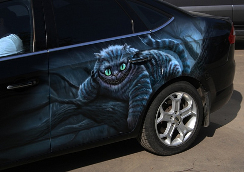 Alice's Adventures in Wonderland аэрография винилография наклейки Алиса в стране чудес