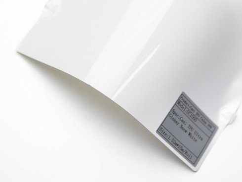 Полиуретановая пленка PPF Colors Snow white (белоснежный), глянцевая, UC1000, 1,52×15 м