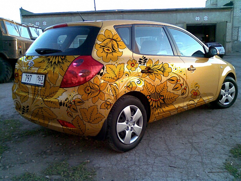 Хохлома — на автомобиль, мотоцикл, шлем