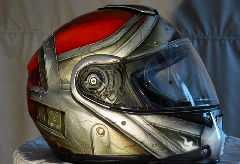 Гладиатор шлем аэрография винилогарфия наклейки