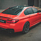 BMW M5 оклейка в красную полиуретановую пленку IRISTEK