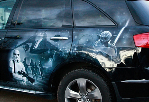 Винилография на кузов машины по фильму Звездные войны
