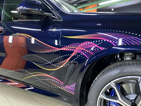 Аэрография на BMW X6 и полиуретановая защита кузова
