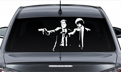 Виниловые наклейки на авто по Кримильному чтиву