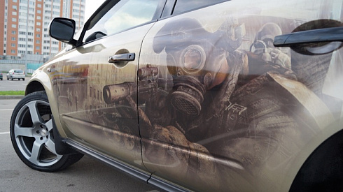 Винилография картинки на авто Stalker