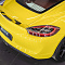 Porsche Cayman оклейка в желтый полиуретан, защита оптики, детейлинг 