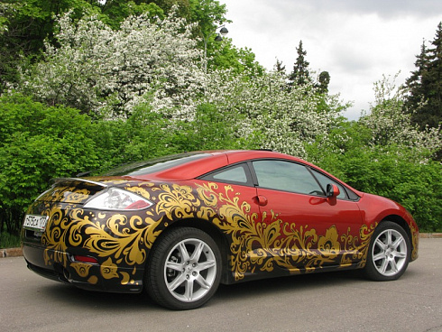 Хохлома аэрография на автомобиль, мотоцикл, шлем