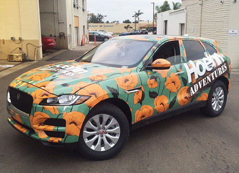 Цветы брендирование авто винилография аэрография