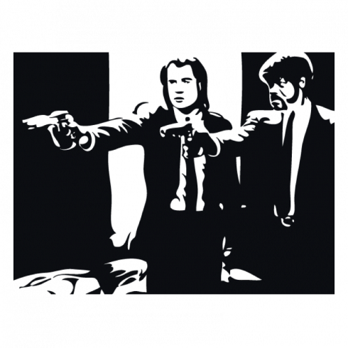 Виниловая наклейка Pulp fiction