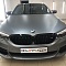 БМВ 5 оклейка в серый и тонировка фар