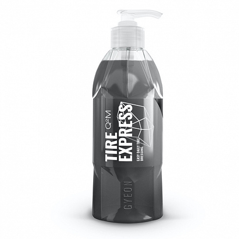 Q²M TIRE EXPRESS – это великолепный состав на керамической основе для регулярного ухода за шинами и иными резиновыми поверхностями, делающий их потрясающе красивыми