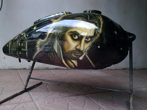 Король и Шут аэрография винилография на бензобак