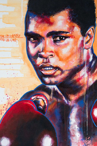 Мухаммед Али винилография аэрография наклейки на авто