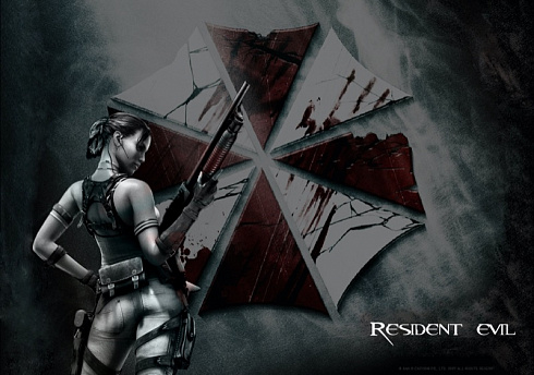 Обитель зла Амбрелла корпорейшн аэрография пленкой наклейки на авто, мото и шлемы