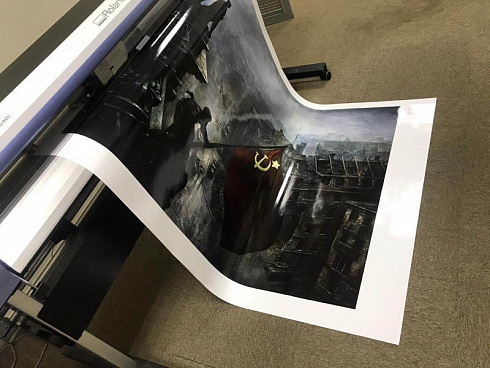 Печать винилографии для капота автомобиля в Москве