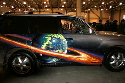 Планеты и космос аэрография винилография