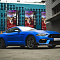 Ford Mustang оклейка в синий матовый хром