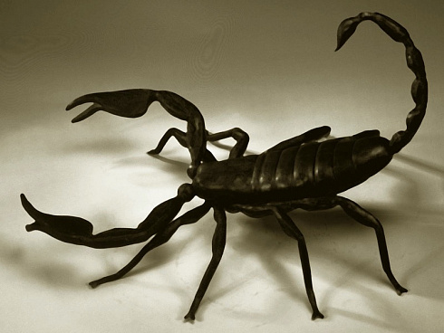 Скорпион 3D картина на авто аэрография винилография