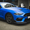 Ford Mustang оклейка в синий матовый хром