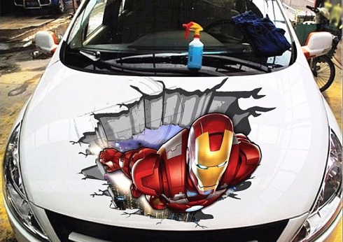 Оклейка авто Iron Man Железный человек в Москве