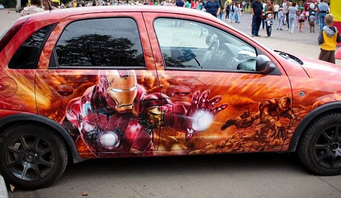 Железный человек аэрография винилография наклейки авто мото шлемы