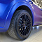 Порше Кайен цветной автовинил синий, кварц и покраска дисков