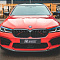 BMW M5 оклейка в красную полиуретановую пленку IRISTEK